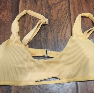 Yellow Strappy Bikini Top